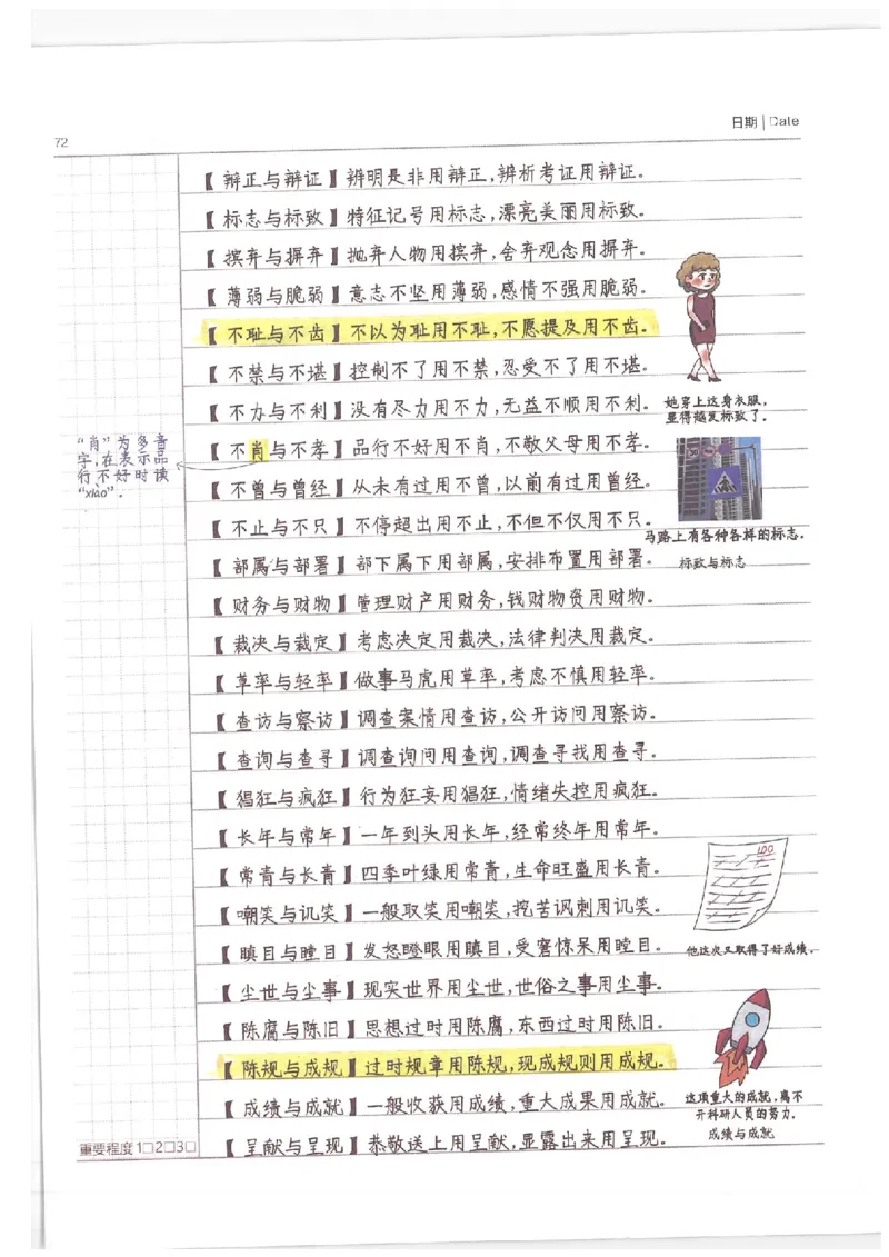 语文小学学霸笔记_上册_小学语数英&mdash;学霸笔记