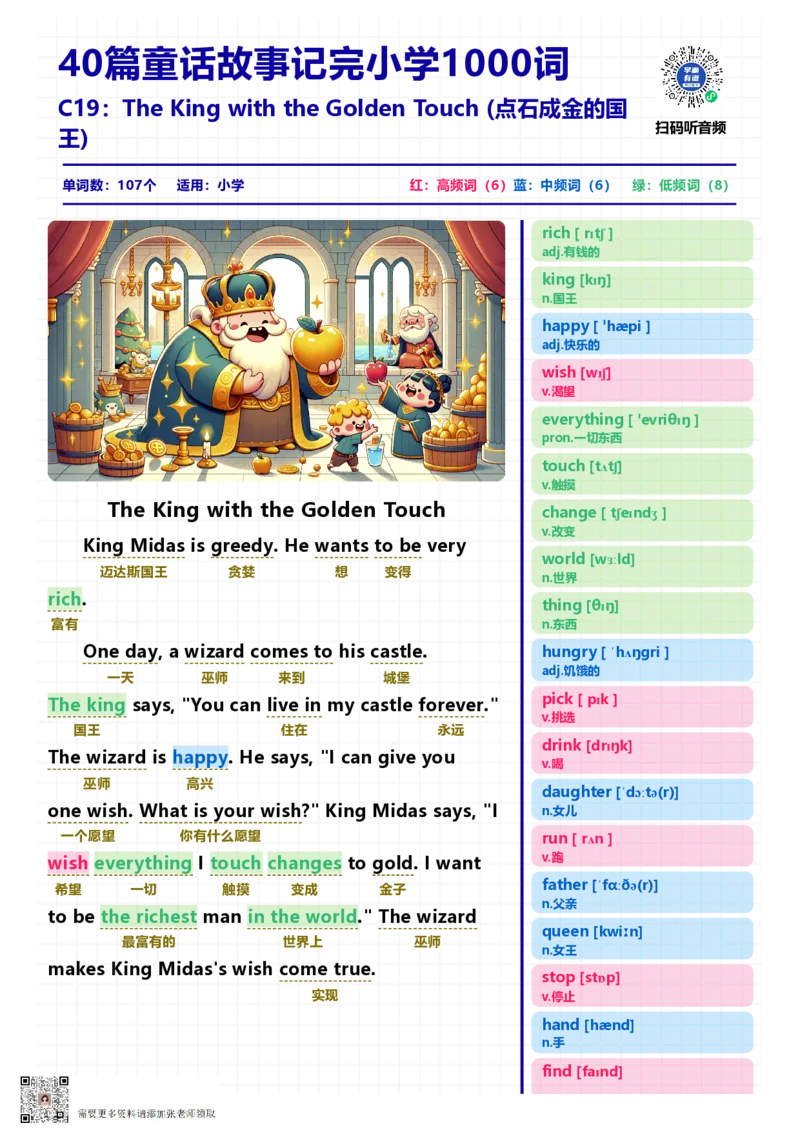 40篇短文记完小学1000核心词汇文章_Password_Removed_一年级上下册资料_一年级上册小红书同款资料_一年级(1)