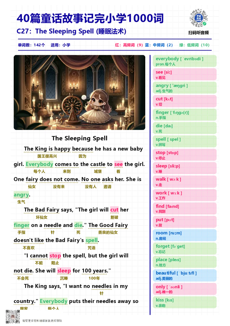 40篇短文记完小学1000核心词汇文章_Password_Removed_一年级上下册资料_一年级上册小红书同款资料_一年级(1)