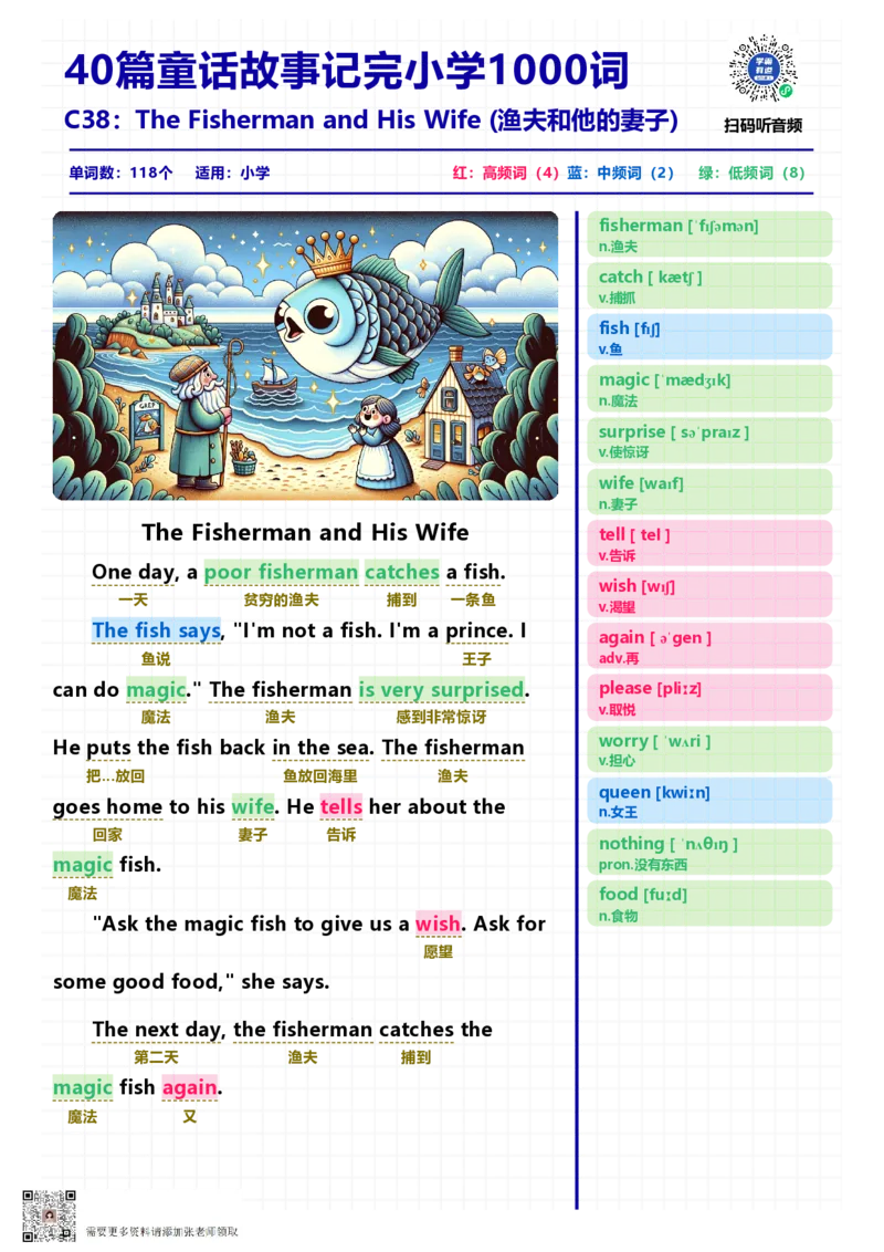 40篇短文记完小学1000核心词汇文章_Password_Removed_一年级上下册资料_一年级上册小红书同款资料_一年级(1)