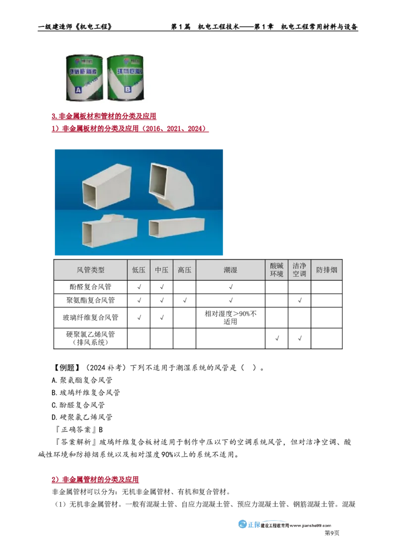 第1章　机电工程常用材料与设备_2026年一级建造师_2026年一建机电_2025年一建机电SVIP_02-基础精讲✿高端面授✿深度强化_04-机电《基础精讲班》康仁杰JG_讲义