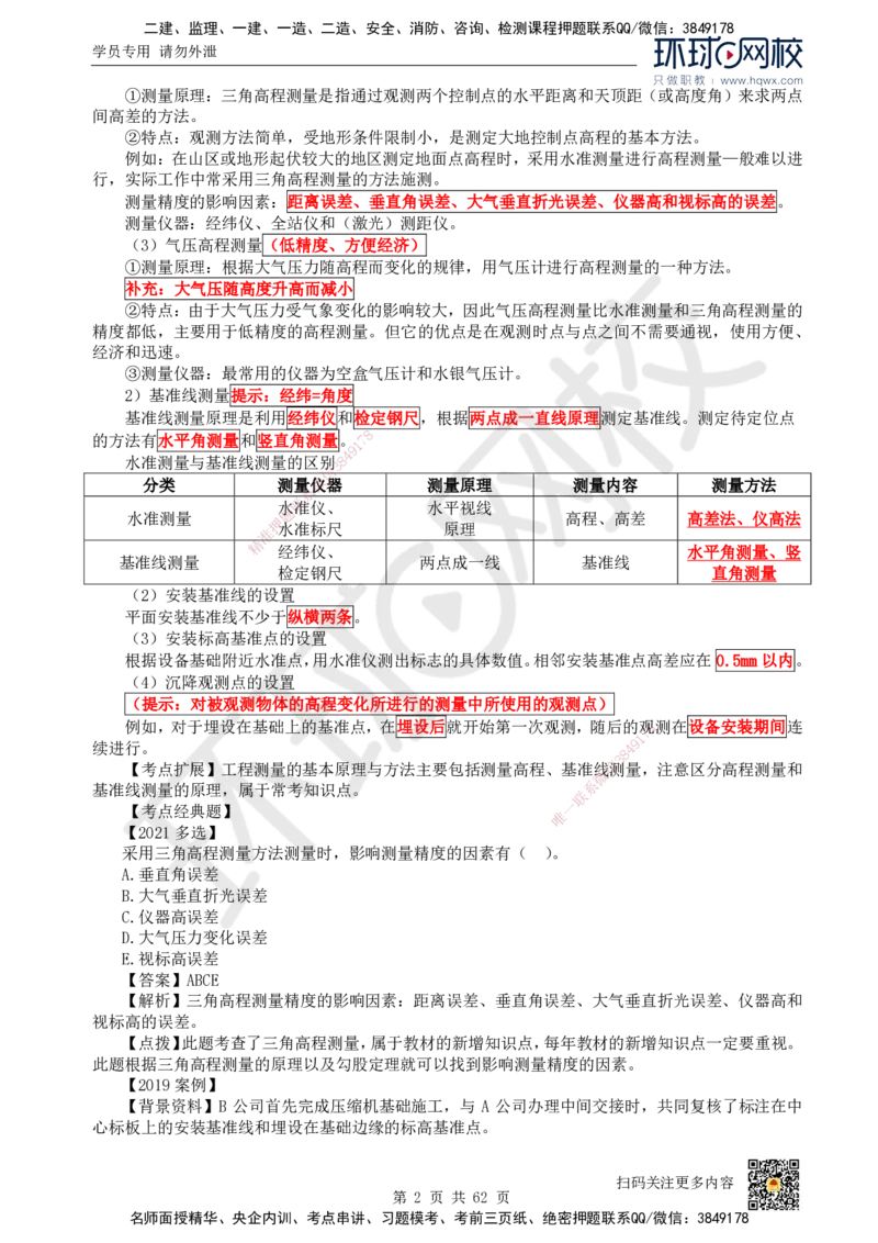 HQ-机电-精选考点_2026年一级建造师_2026年一建机电_2025年一建机电SVIP_01-精华文档✿电子教材✿历年真题_32-机电《精选考点》HQ