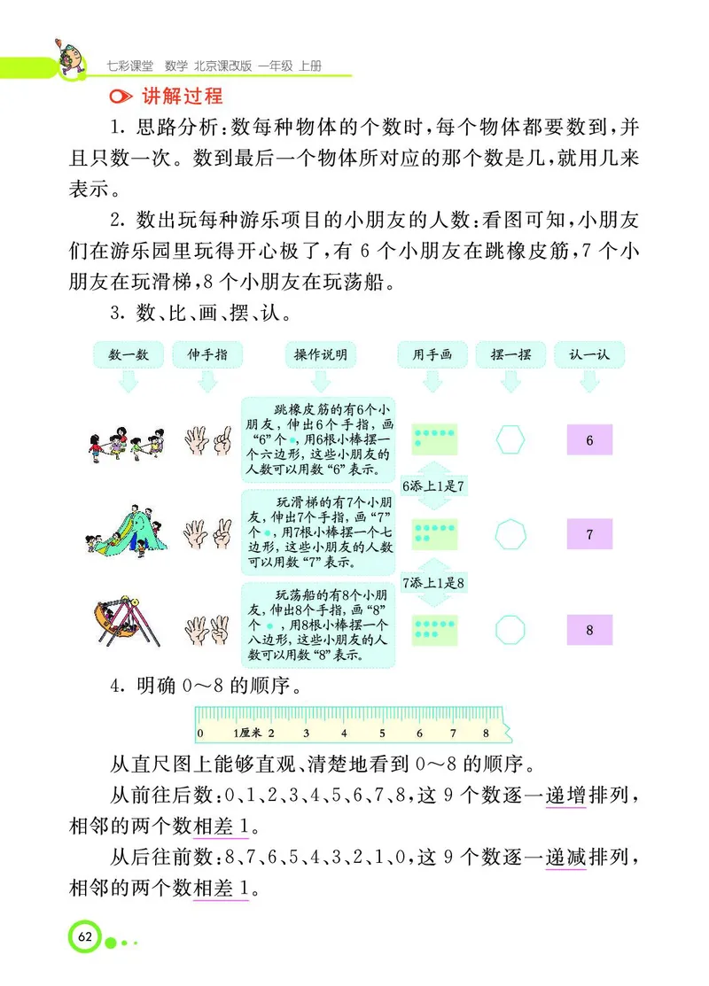 《七彩课堂》BJ版1a_一年级上下册资料_小学一年级学习资料-25年更新版_1-03、小学一年级数学上册_北京课改版_10、电子书籍