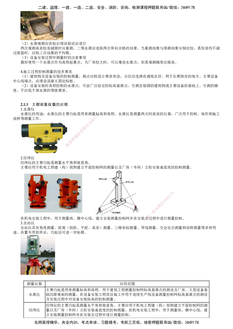 第02讲　工程测量的实施与控制、工程测量仪器的应用_2026年一级建造师_2026年一建机电_2025年一建机电SVIP_02-基础精讲✿高端面授✿深度强化_04-机电《基础精讲班》康仁杰JG