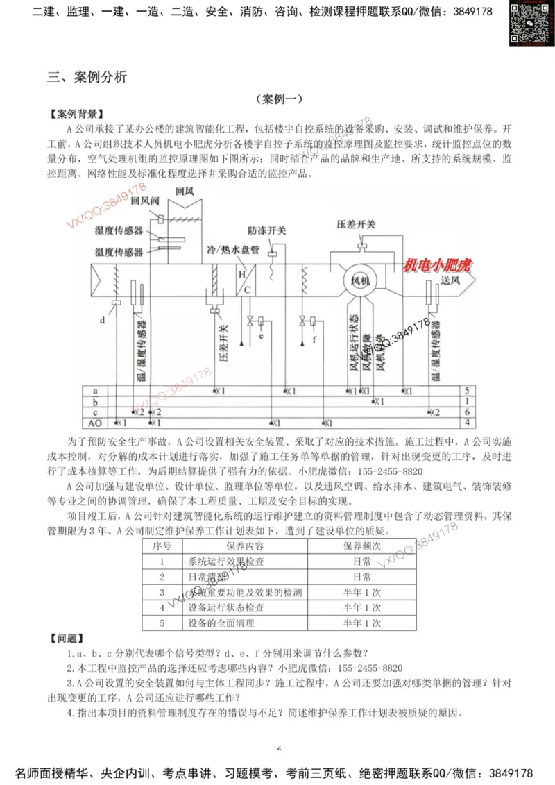 小肥虎-2025《一建机电》考前测试卷（1）_2026年一级建造师_2026年一建机电_2025年一建机电SVIP_04-冲刺串讲✿考点强化✿小灶集训_17-机电《案例百题斩》小肥虎SMR_考前测试卷