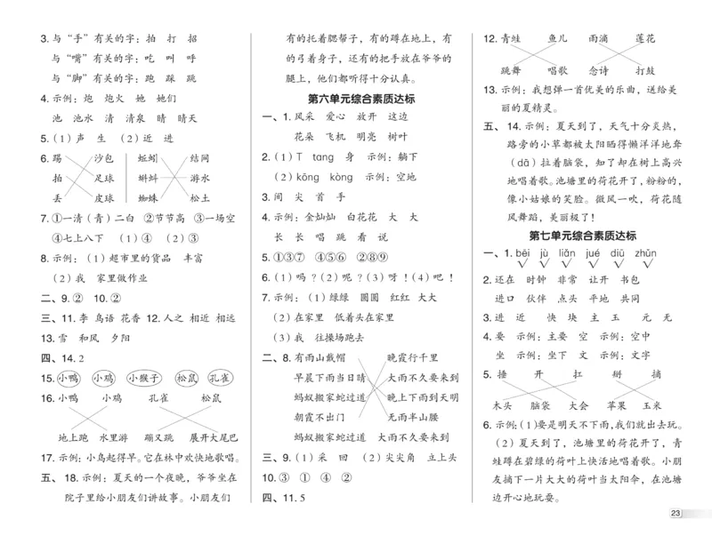 《典中点》测试卷-语文1年级下册（RJ）_一年级上下册资料_小学一年级学习资料-25年更新版_1-02、小学一年级语文下册_3-6-2-2、练习题、作业、专项、试卷_部编（人教）版_电子册类
