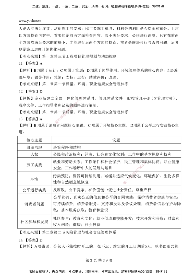 YL-管理-黄金AB卷_2026年一级建造师_2026年一建管理_2025年一建管理SVIP_05-考前密训✿央企特训✿机构普押_49-管理《黄金AB卷》YL