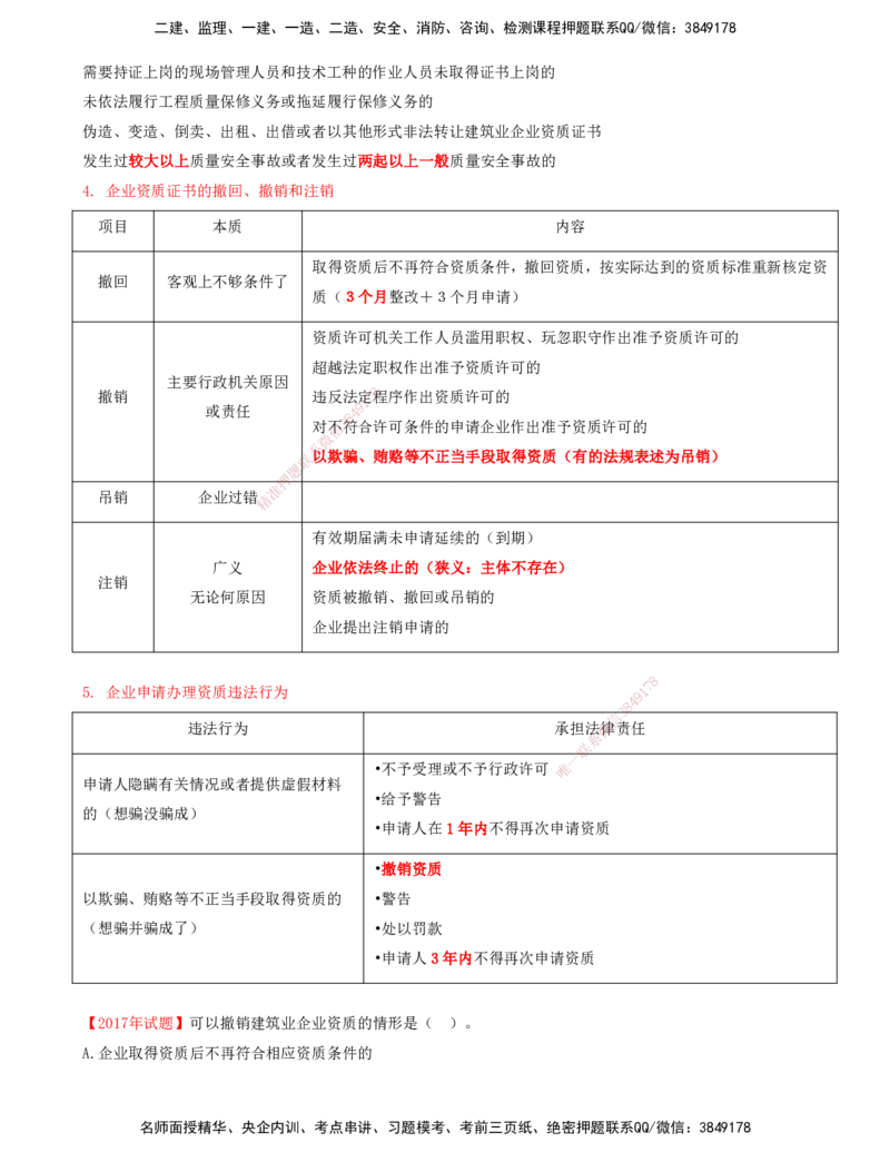 打印版（7月26日）-王竹梅-一建法规-考前密训（集训班）_2026年一建法规_2025年一建法规SVIP_04-冲刺串讲✿考点强化✿小灶集训_19-法规《考前集训班》王竹梅CSW_讲义