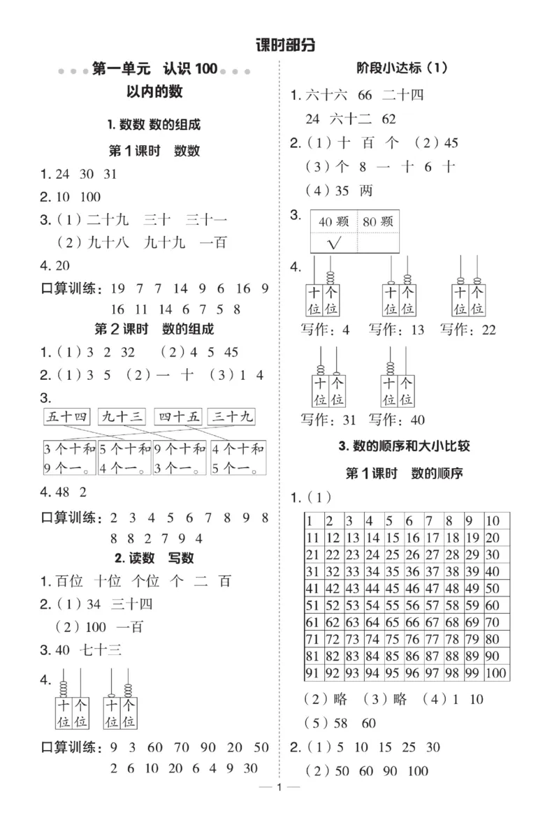 《典中点》数学课时-数学1年级下册（BJ）_一年级上下册资料_小学一年级学习资料-25年更新版_1-04、小学一年级数学下册_1-4-2、练习题、作业、试题、试卷_北京课改版_电子册类