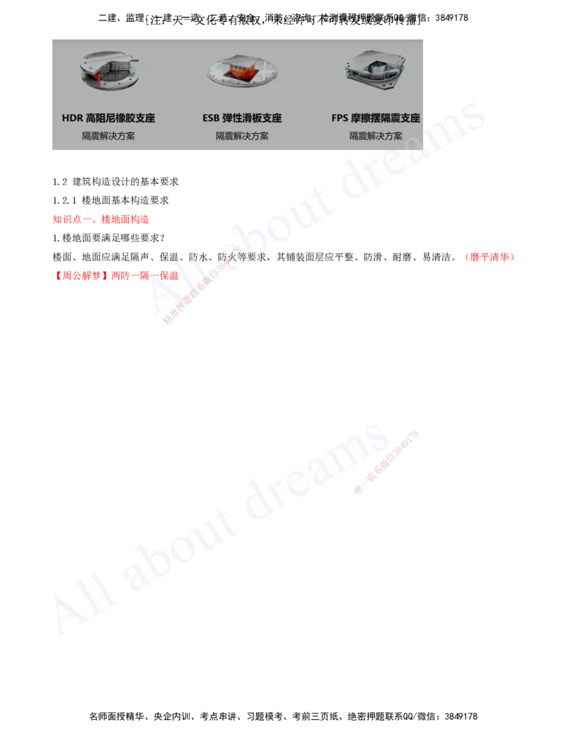 2025-01-冲刺串讲（一）_2026年一级建造师_2026年一建建筑_2025年一建建筑SVIP_04-冲刺串讲✿考点强化✿小灶集训_09-建筑《冲刺串讲班》周超KL_讲义