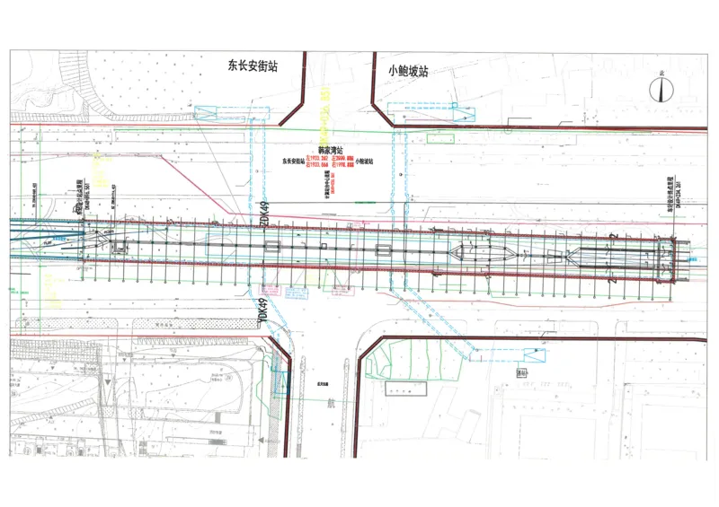 2、附图_2021-2023年优秀施组方案_施工方案_西安市地铁15号线一期工程施工总承包项目4标段二分部韩家湾站深基坑开挖及支护专项施工方案_01施工方案及附件