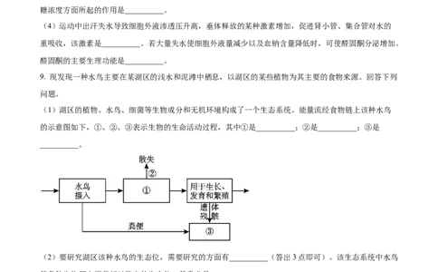 2023年高考生物试卷（新课标）（空白卷）_生物历年高考真题_新&middot;Word版2008-2025&middot;高考生物真题_生物（按年份分类）2008-2025_2023&middot;高考生物真题