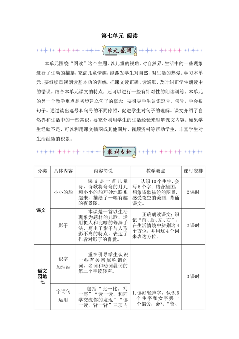 5小小的船（教案）_一年级语文上册（统编版）_全套教学资源_课件教案2_语文1年级上册Word版教案