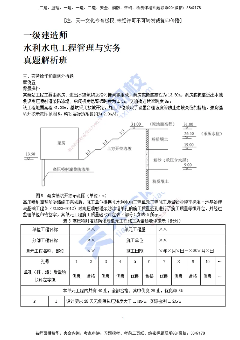 2021年--真题解析（四）_2026年一级建造师_2026年一建水利_2025年一建水利SVIP_03-习题精析✿实战特训✿模考通关_04-水利《真题解析班》李想KL_05.讲义