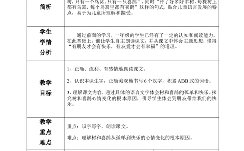 一下语文第3单元教案_一年级语文下册（统编版）_老课标资料_教案反思+导学案_表格式_4版表格式教案含反思
