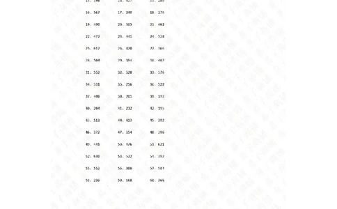 70以内&times;10以内第41~60篇（答案）_小学数学口算竖式脱式计算应用题一二三四五六年级上下册电_小学数学口算题库电子版（1-6）_小学数学口算三年级_口算题适合3年级