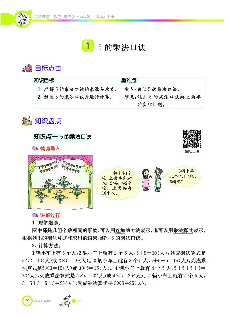 《七彩课堂》数学2年级上册（54QD）_二年级上下册资料_小学二年级学习资料-25年更新版_2-03、小学二年级数学上册_2-3-2、练习题、作业、试题、试卷_青岛54版_电子册类
