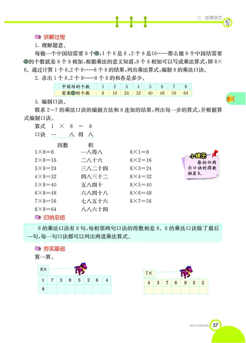 《七彩课堂》数学2年级上册（54QD）_二年级上下册资料_小学二年级学习资料-25年更新版_2-03、小学二年级数学上册_2-3-2、练习题、作业、试题、试卷_青岛54版_电子册类