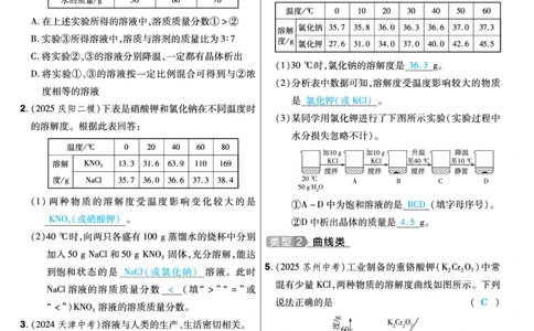 2026《中考化学45套》甘肃题型小卷答案_45套中招_2026《中考化学45套》甘肃