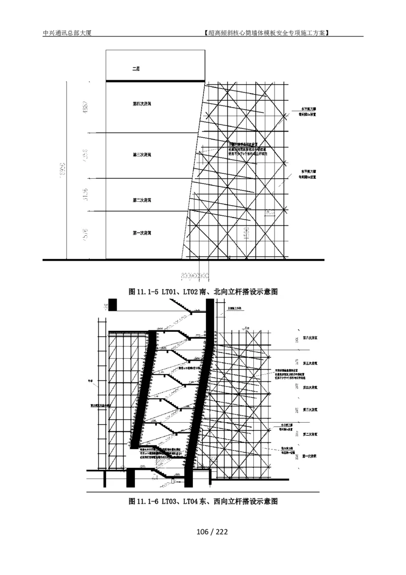 中兴通讯总部大厦项目-超高倾斜核心筒墙体模架安全专项施工方案_2021-2023年优秀施组方案_施工方案_中兴通讯总部大厦项目-超高倾斜核心筒墙体模架安全专项施工方案_01施工方案