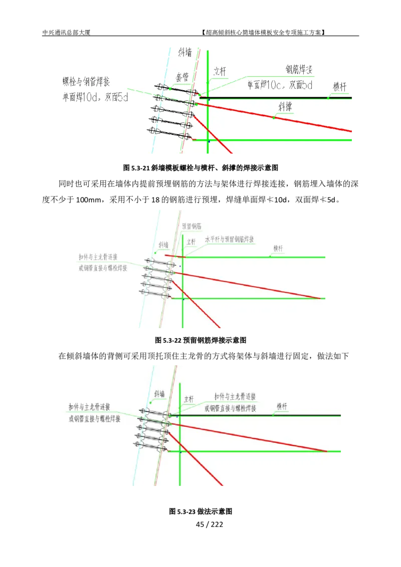 中兴通讯总部大厦项目-超高倾斜核心筒墙体模架安全专项施工方案_2021-2023年优秀施组方案_施工方案_中兴通讯总部大厦项目-超高倾斜核心筒墙体模架安全专项施工方案_01施工方案