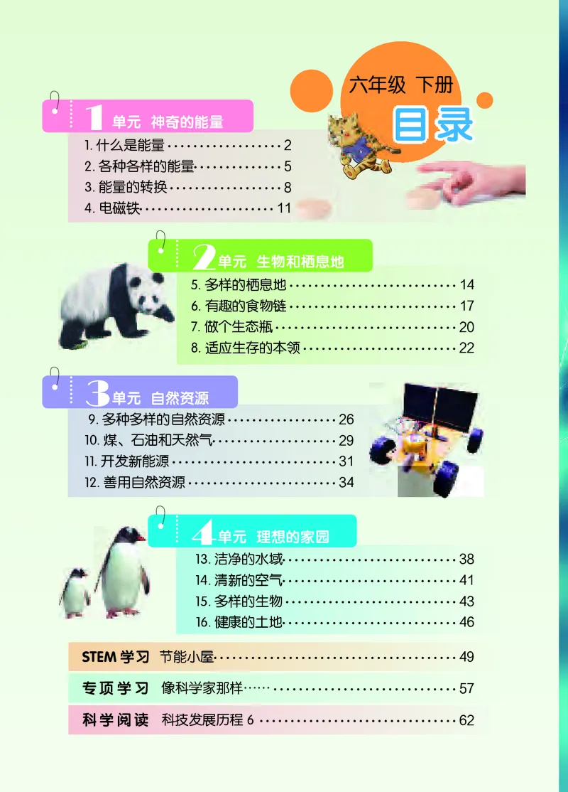 苏教版6年级科学下册高清教材_全部版本&bull;小学科学电子课本_苏教版小学科学电子课本