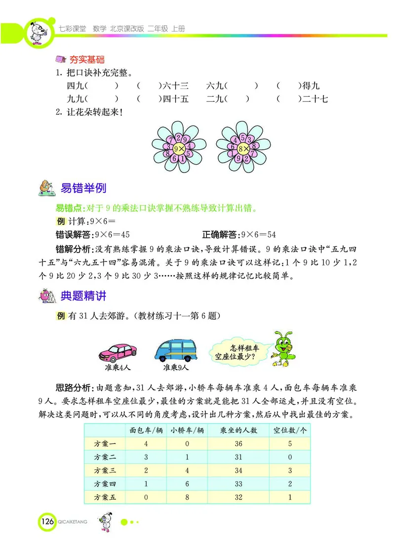 《七彩课堂》数学2年级上册（BJ）_二年级上下册资料_小学二年级学习资料-25年更新版_2-03、小学二年级数学上册_2-3-2、练习题、作业、试题、试卷_北京课改版_电子册类