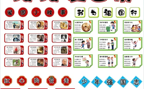 超赞的爱国主题黑板报素材✨少年爱国氛围感_1_国庆节手抄报好司好句好段PPT作文