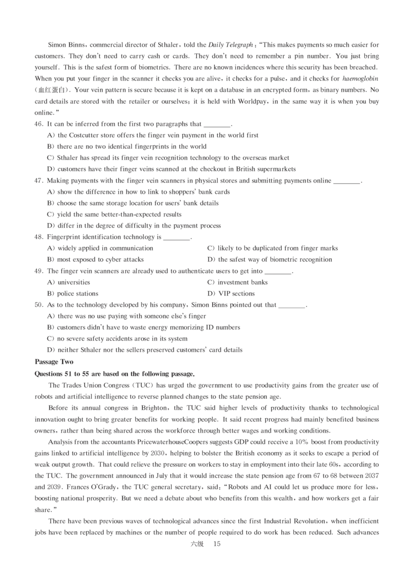版本二六级模拟卷全5套（带书签，可复制可查词）_大学英语四级+六级_六级真题_六级密押试卷_新六级模拟卷全10套_版本二六级模拟卷5套