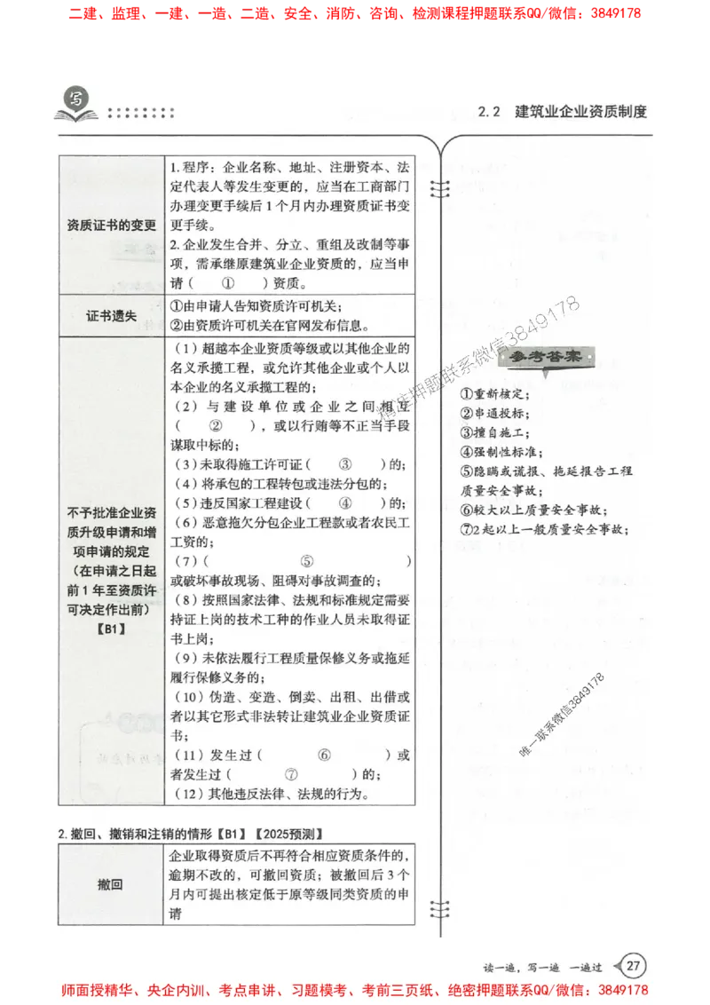 一建法规-一建一遍过-高频考点默写本（25年新版）_2026年一建法规_2025年一建法规SVIP_01-精华文档✿电子教材✿历年真题_59-法规《高频考点默写本-新版》SMR推荐