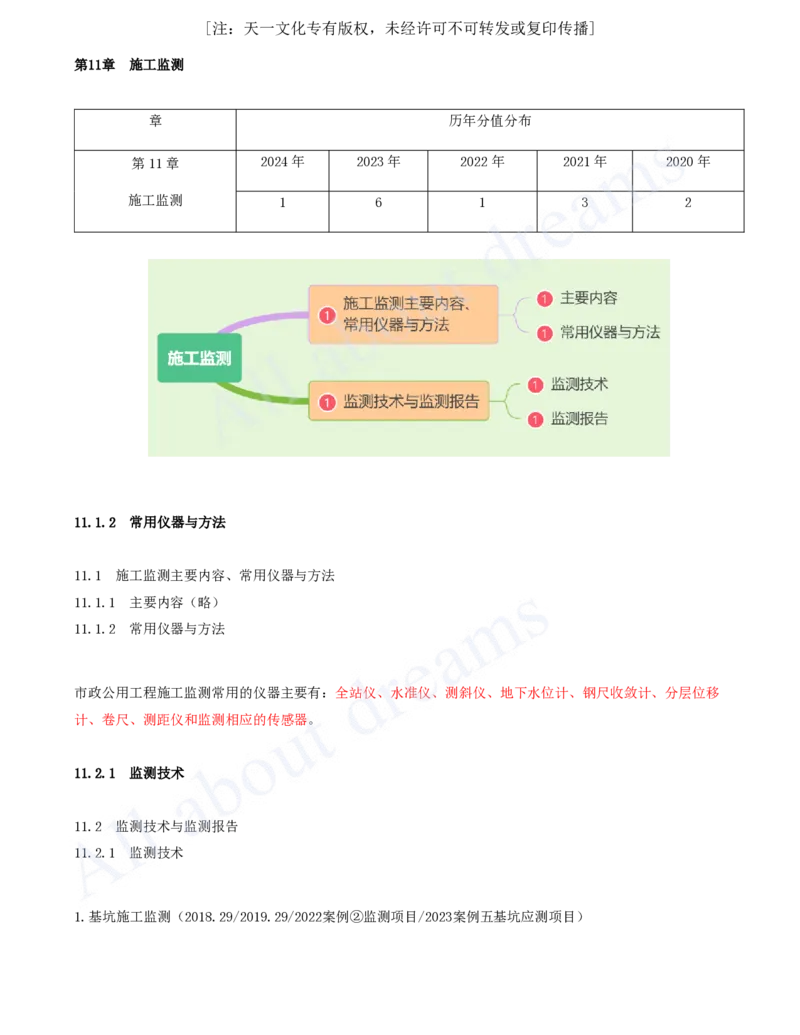 2025-93-第11章-施工监测_2026年一级建造师_2026年一建市政_2025年一建市政SVIP_02-基础精讲✿高端面授✿深度强化_10-市政《天一精讲班》潘旭、董雨佳KL_潘旭_讲义