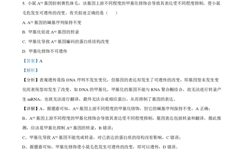 2022年高考生物试卷（天津）（空白卷）_生物历年高考真题_新&middot;PDF版2008-2025&middot;高考生物真题_生物（按试卷类型分类）2008-2025_自主命题卷&middot;生物（2008-2025）_天津自主命题&middot;生物（2008-2024）