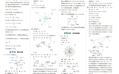 答案_一本周末小测卷数学RJ6上