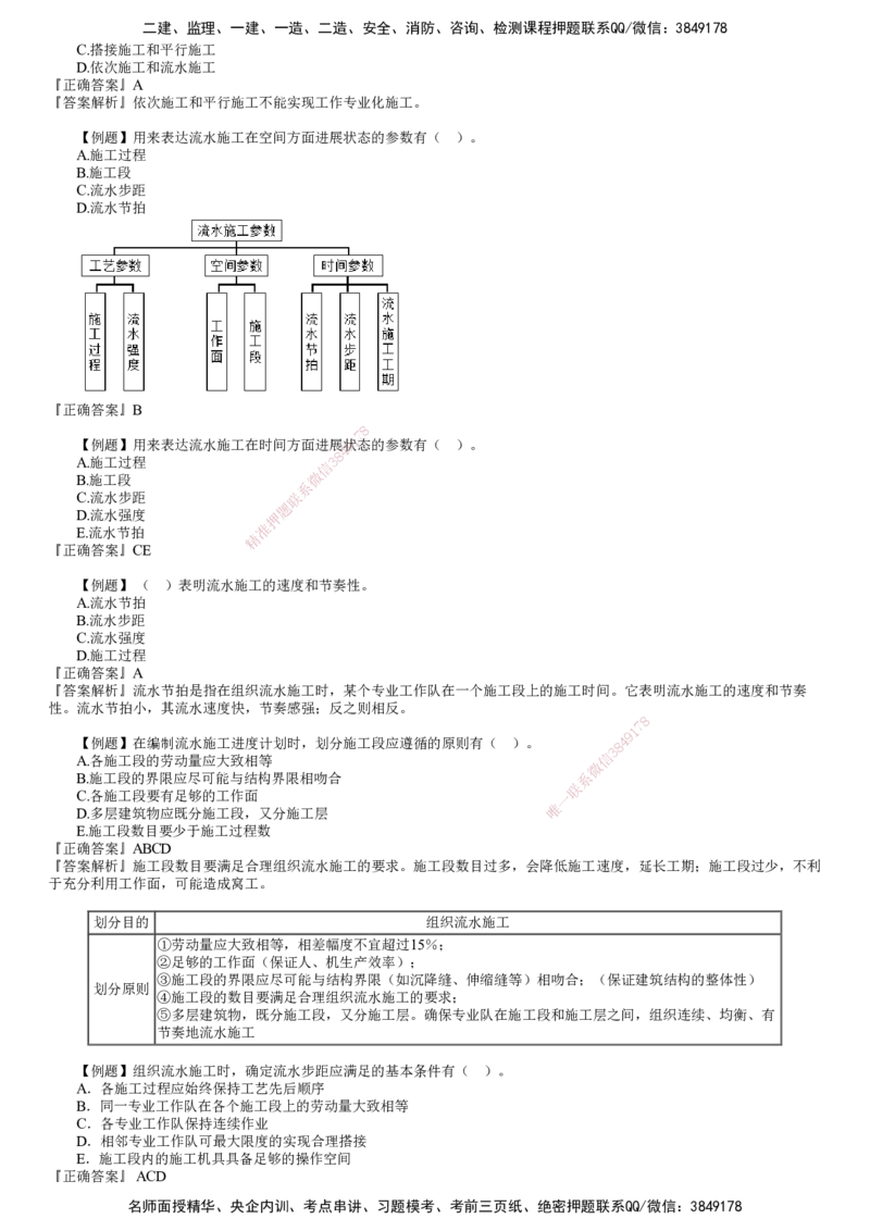 第01讲　工程进度影响因素与进度计划系统、流水施工进度计划_2026年一级建造师_2026年一建管理_2025年一建管理SVIP_03-习题精析✿实战特训✿模考通关_第四章　建设工程进度管理