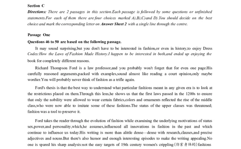 大学英语四级考试2024年6月真题第三套_大学英语四级+六级_四级真题_专项_四级仔细阅读_2024年06月CET4_202406四级第三套