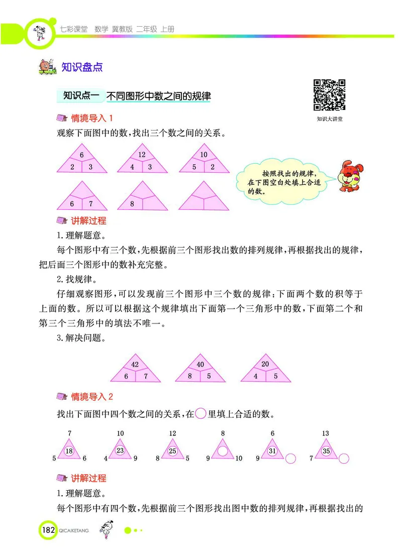 《七彩课堂》数学2年级上册（JJ）_二年级上下册资料_小学二年级学习资料-25年更新版_2-03、小学二年级数学上册_2-3-2、练习题、作业、试题、试卷_冀教版_电子册类