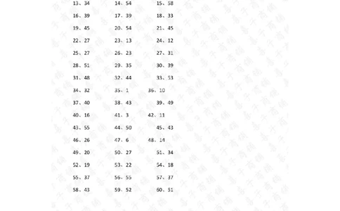 60以内混合加减第1~20篇答案_小学数学口算竖式脱式计算应用题一二三四五六年级上下册电_小学数学口算题库电子版（1-6）_小学数学口算一年级_口算题适合1年级(含答案）