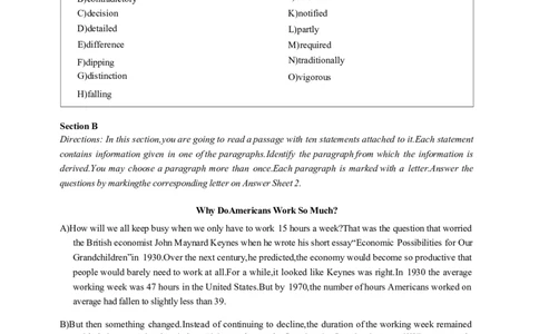 大学英语四级考试2024年6月真题第一套_大学英语四级+六级_四级真题_四级真题_2024年06月CET4题+解+音频_2024年06月CET4_2024年6月四级真题-原题