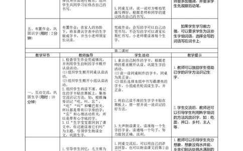 01《吃水不忘挖井人》导学案_一年级语文下册（统编版）_老课标资料_教案反思+导学案_表格式_1版表格式导学案