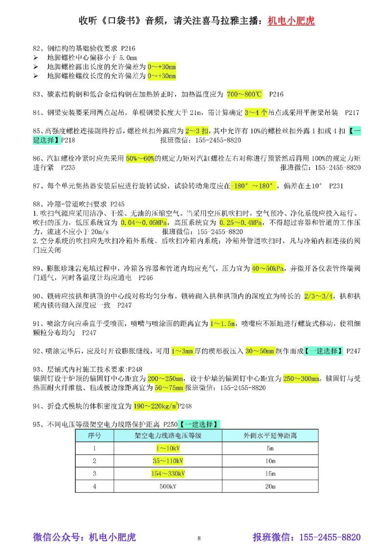 小肥虎-冲刺专题15-数字区间_2026年一级建造师_2026年一建机电_2025年一建机电SVIP_04-冲刺串讲✿考点强化✿小灶集训_24-机电《冲刺专题班》小肥虎SMR