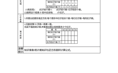 9.1找规律_三年级上下册资料_3年级下册教学资源包教案+学案_第九单元探索乐园（教案+学案）_学案