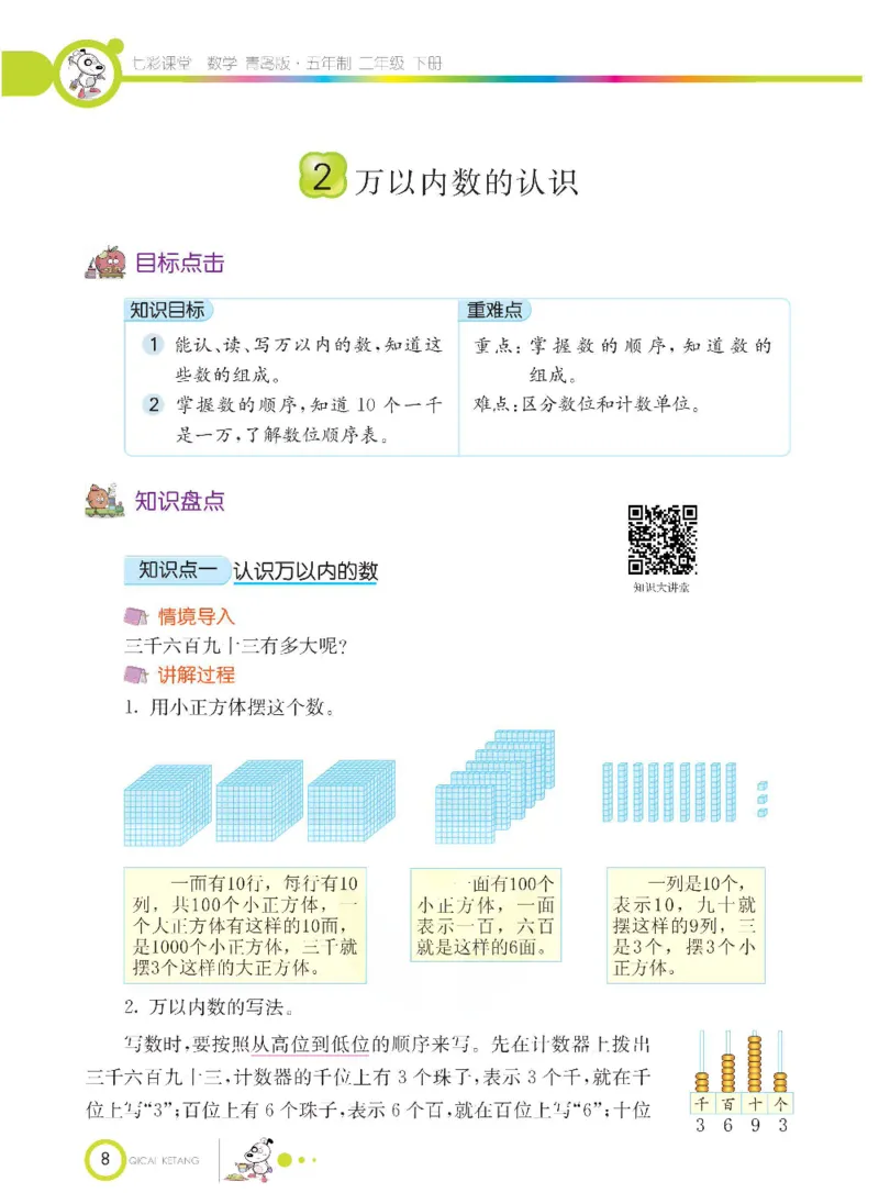 《七彩课堂》数学2年级下册（54QD）_二年级上下册资料_小学二年级学习资料-25年更新版_2-04、小学二年级数学下册_2-4-2、练习题、作业、试题、试卷_青岛54_电子册类