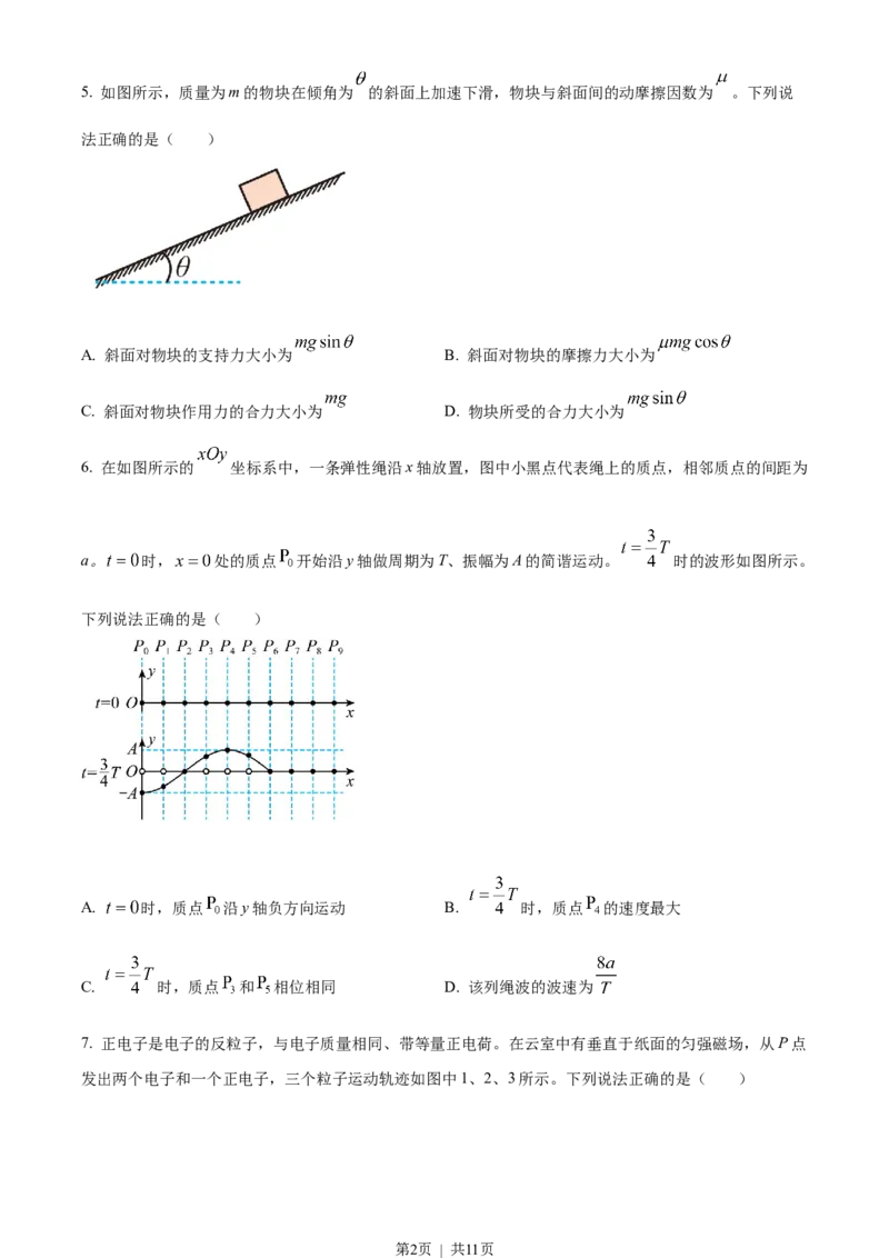 2022年高考物理试卷（北京）（空白卷）_物理历年高考真题_新&middot;Word版2008-2025&middot;高考物理真题_物理（按试卷类型分类）2008-2025_自主命题卷&middot;物理（2008-2025）_北京自主命题&middot;物理（2008-2025）