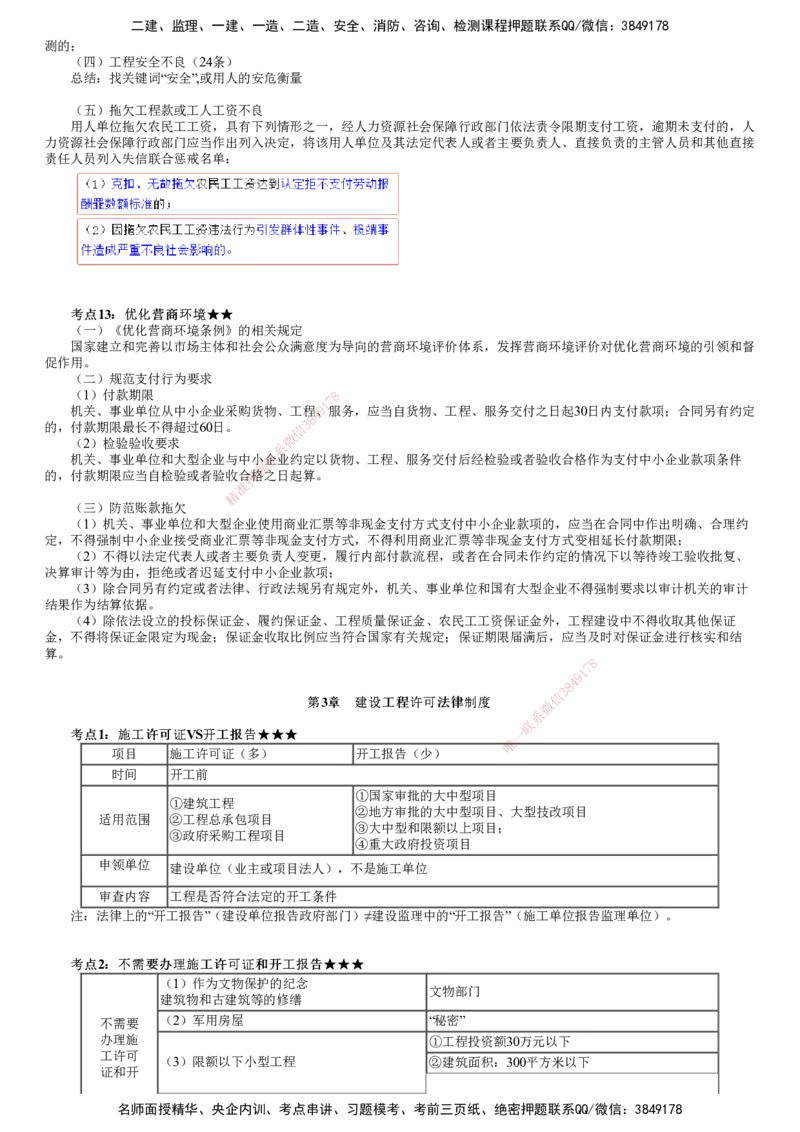 第01讲　建筑市场主体制度、建设工程许可法律制度_2026年一建法规_2025年一建法规SVIP_04-冲刺串讲✿考点强化✿小灶集训_21-法规《冲刺串讲班》张小强JG_第二、三章合并讲解