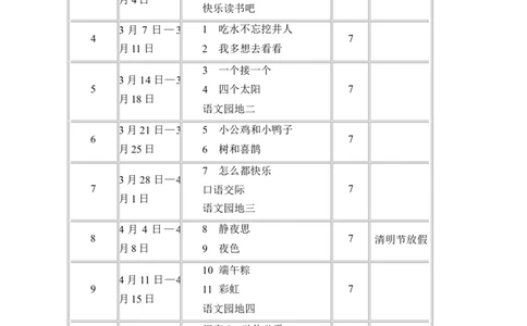 教学计划3_一年级语文下册（统编版）_老课标资料_教学计划