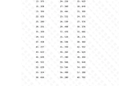 80以内&times;1位第81~100篇答案_小学数学口算竖式脱式计算应用题一二三四五六年级上下册电_小学数学口算题库电子版（1-6）_小学数学口算三年级_口算题适合3年级