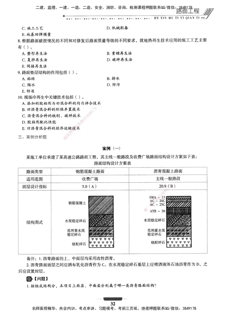 XSW-公路-核心母题1000题_2026年一级建造师_2026年一建公路_2025年一建公路SVIP_03-习题精析✿实战特训✿模考通关_25-公路《核心1000题》名师XSW