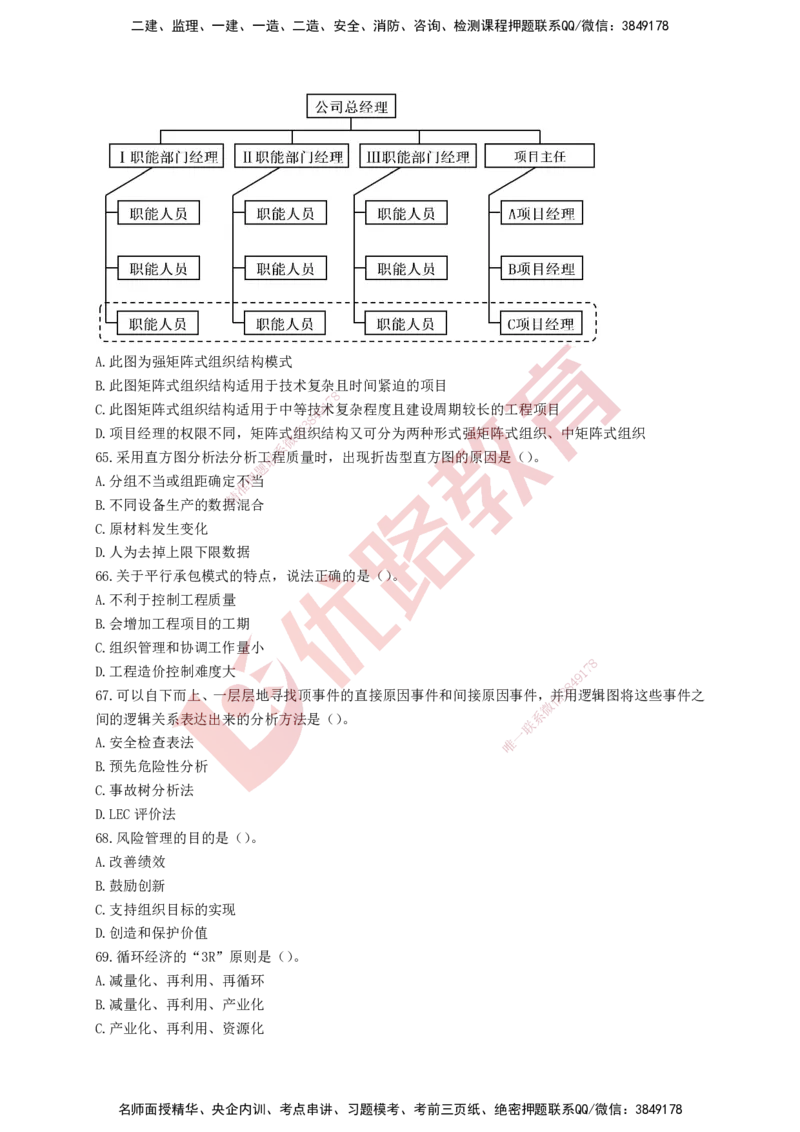 YL-管理-强化冲关卷_2026年一级建造师_2026年一建管理_2025年一建管理SVIP_05-考前密训✿央企特训✿机构普押_20-管理《50题+一本通+冲关卷》YL