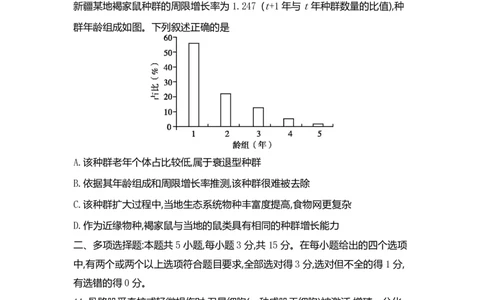 2022年高考生物试卷（河北）（空白卷）_生物历年高考真题_新&middot;PDF版2008-2025&middot;高考生物真题_生物（按试卷类型分类）2008-2025_自主命题卷&middot;生物（2008-2025）_河北自主命题&middot;生物（2021-2025）