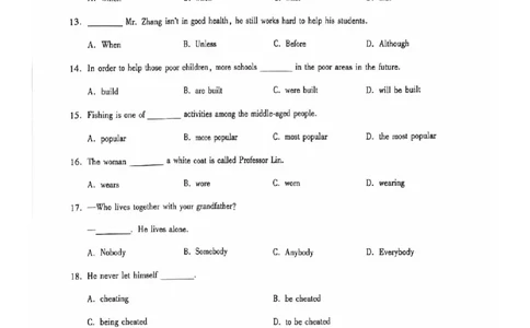 2024全国体育单招考试全真模拟卷英语（15套）_006体育资料_英语2011-2025年真题+59套模拟卷_2024（新考纲）全国体育单招全真模拟卷（英语）（47套）
